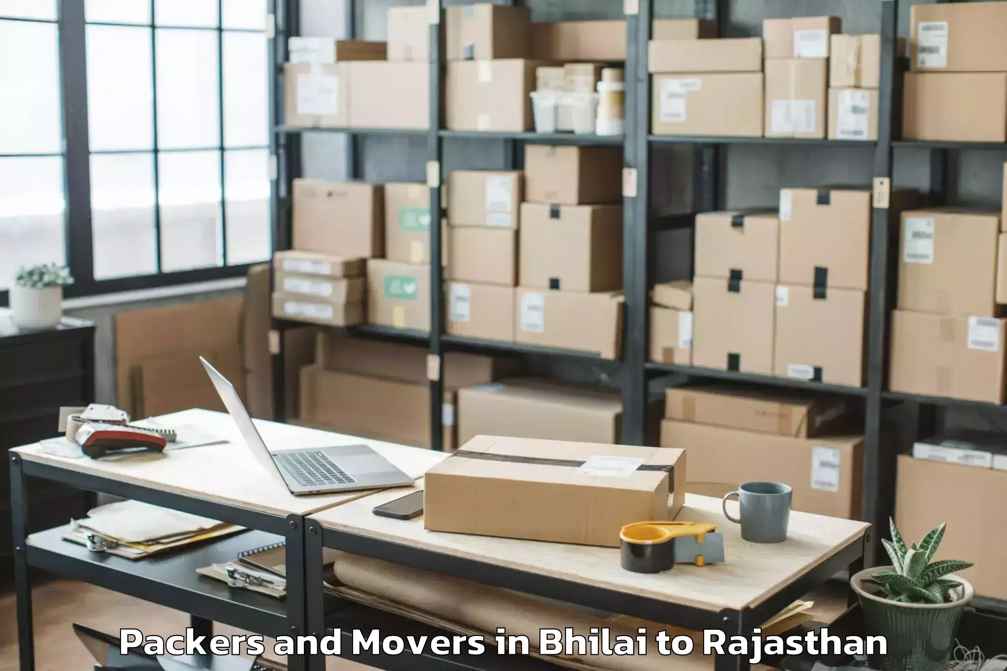 Reliable Bhilai to Ratangarh Churu Packers And Movers